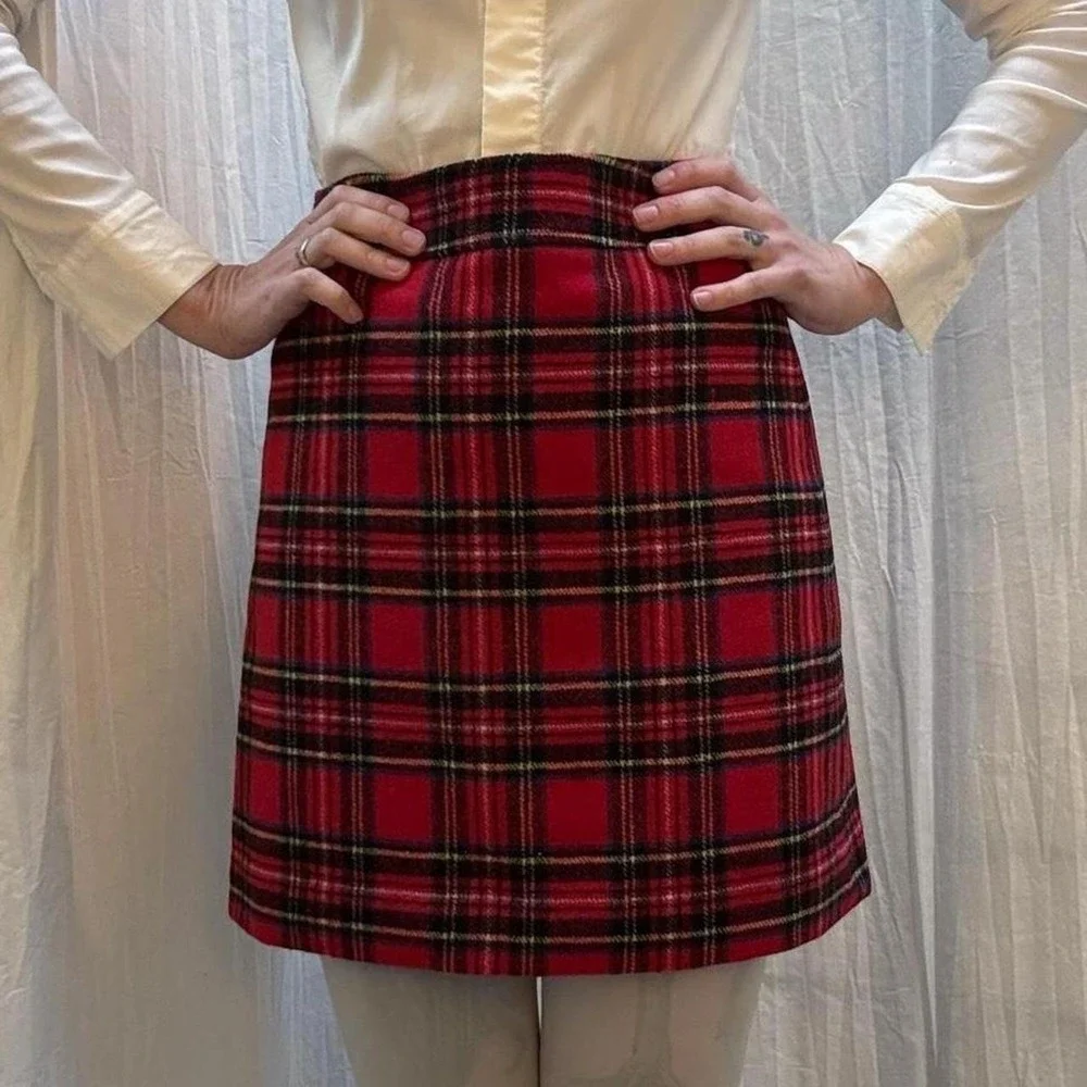J. Crew red wool